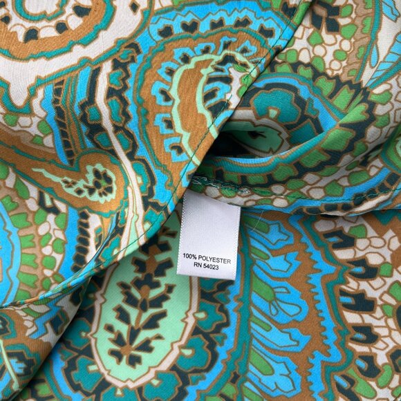 Banana Republic Womens Sleeveless Paisley Top M Multicolor - Picture 4 of 5